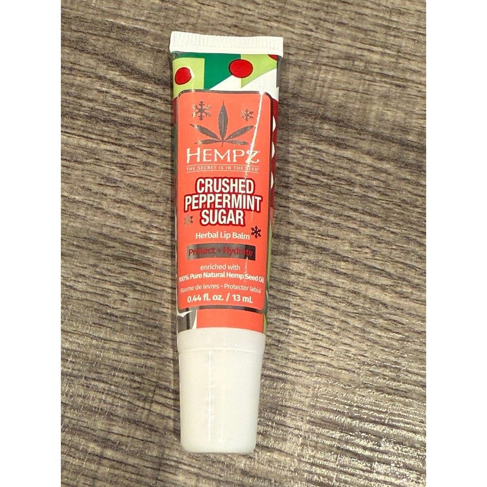 Hempz Crushed Peppermint Sugar Herbal Lip Balm – Limited Edition (0.44 fl oz)